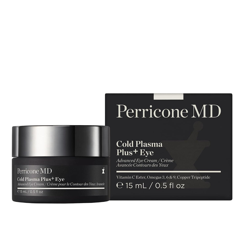 Perricone Md Cold Plasma Plus+ Advanced Eye Cream – Anti-Aging Eye Cream For Dark Circles, Puffiness & Wrinkles – Hydrating, Firming Eye Treatment With Peptides & Vitamin C – 0.5 Fl Oz