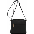 FashionPuzzle Chevron Quilted Medium Crossbody Bag with Tassel Accent