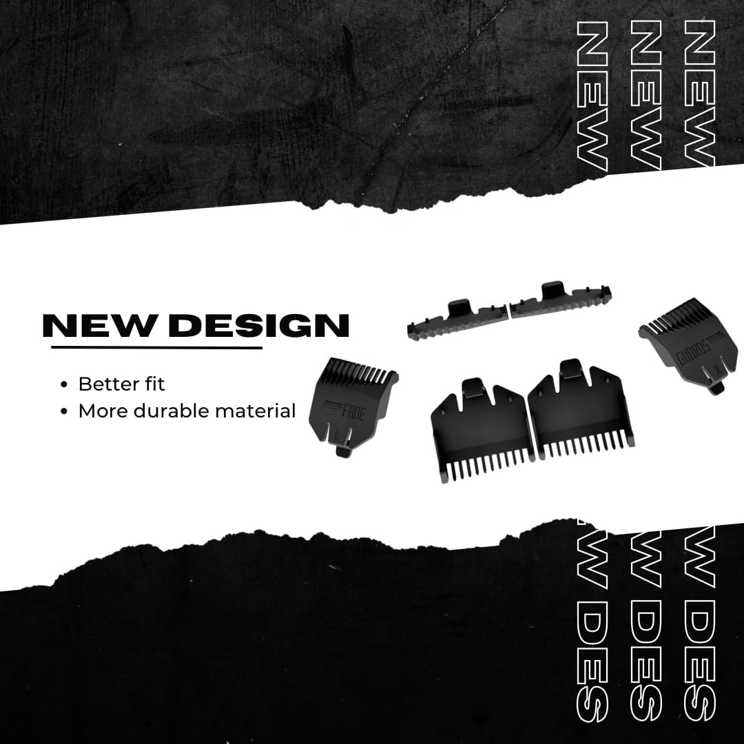 Self Fade & Taper Haircut Guide For Men | 3-In-1 Hair Clipper Guards, Diy Haircut, Fade Tool, Compatible With Wahl, Babyliss, Gamma+, Suprent, Kemei