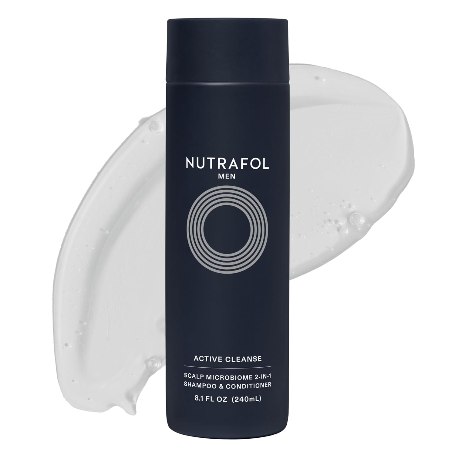 Nutrafol Men'S Shampoo And Conditioner 2-In-1, Cleanses, Hydrates, Unclogs Pores, Improves Hair Volume & Strength, Physician-Formulated For Thinning Hair, Color Safe, Sulfate Free - 8.1 Fl Oz Bottle