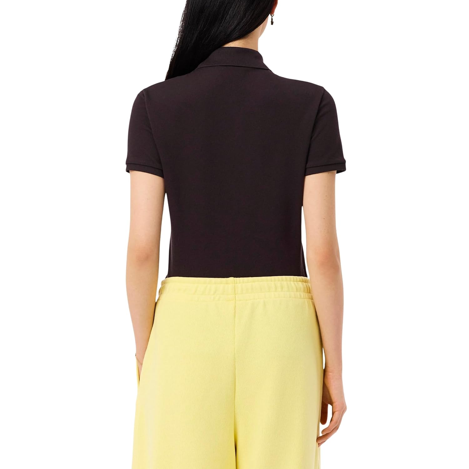 Lacoste Women'S Short Sleeve Slim Fit Stretch Pique Polo Shirt