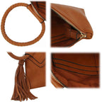 Womens Clutch Purse Wristlet Wallet Evening W/Hand Strap Casual Formal Vegan Leather - Metro Muse