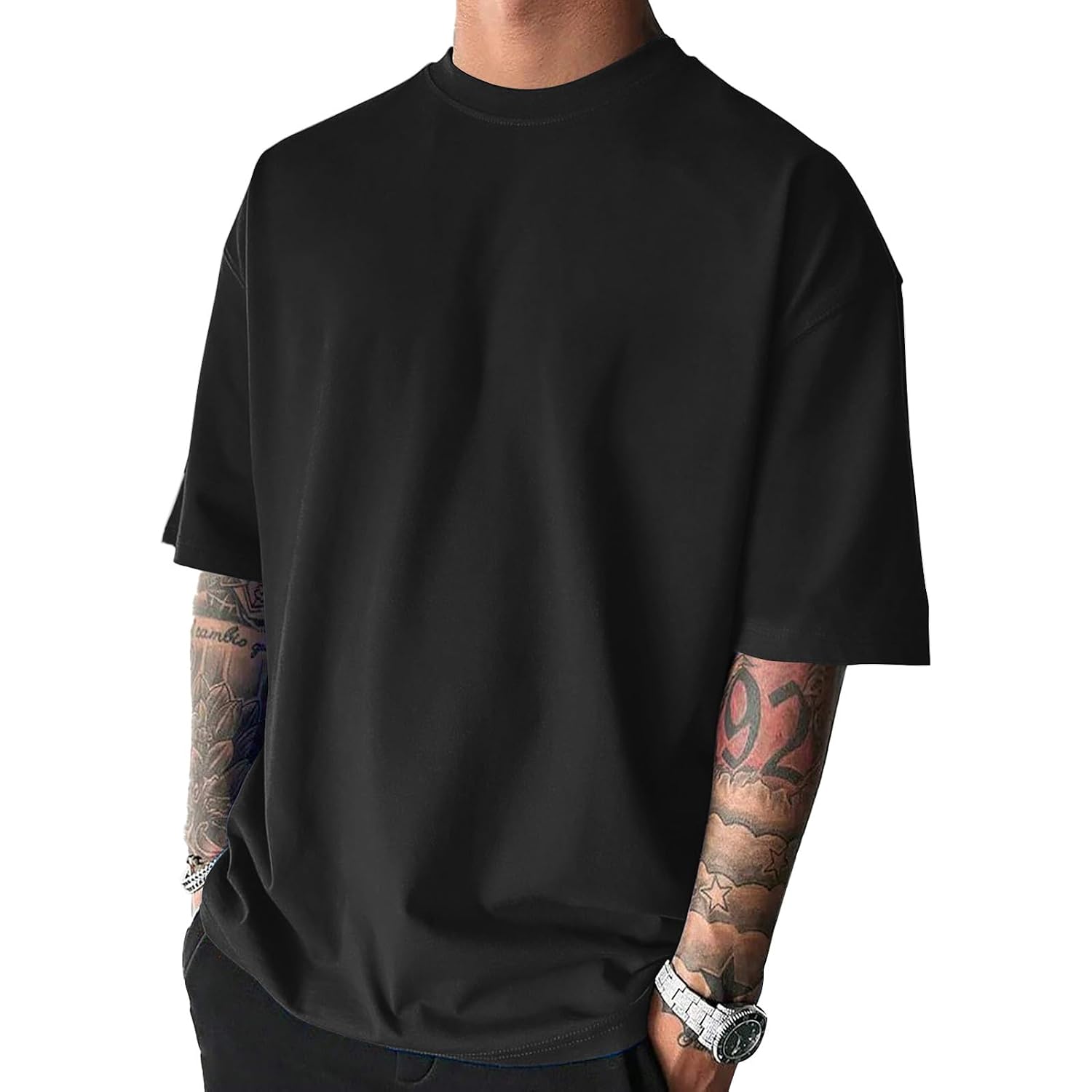Men'S Fashion Oversized Tshirts Workout Short Sleeve T-Shirt Dry Fit Lightweight Crewneck Tee Tops