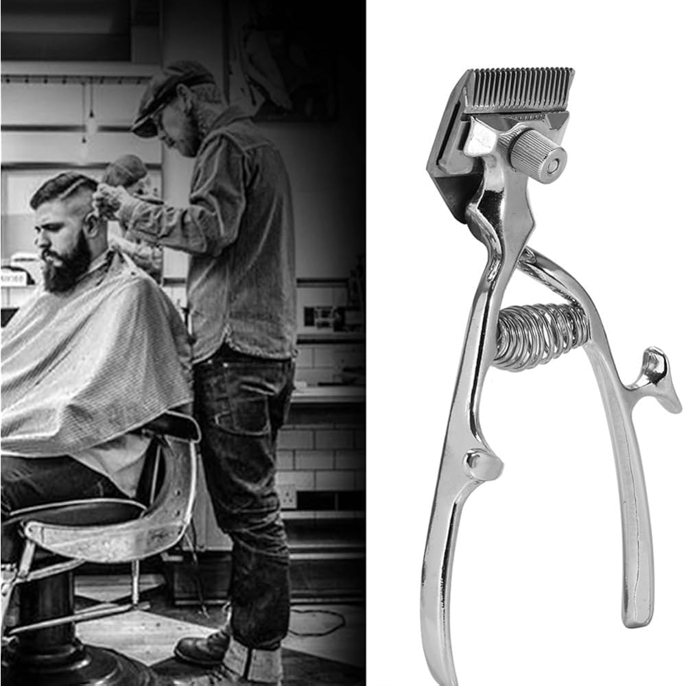 Hair Removal Trimmer Cutter Hand Classic Clipper Barber Stainless Steel Manual Haircut Tool
