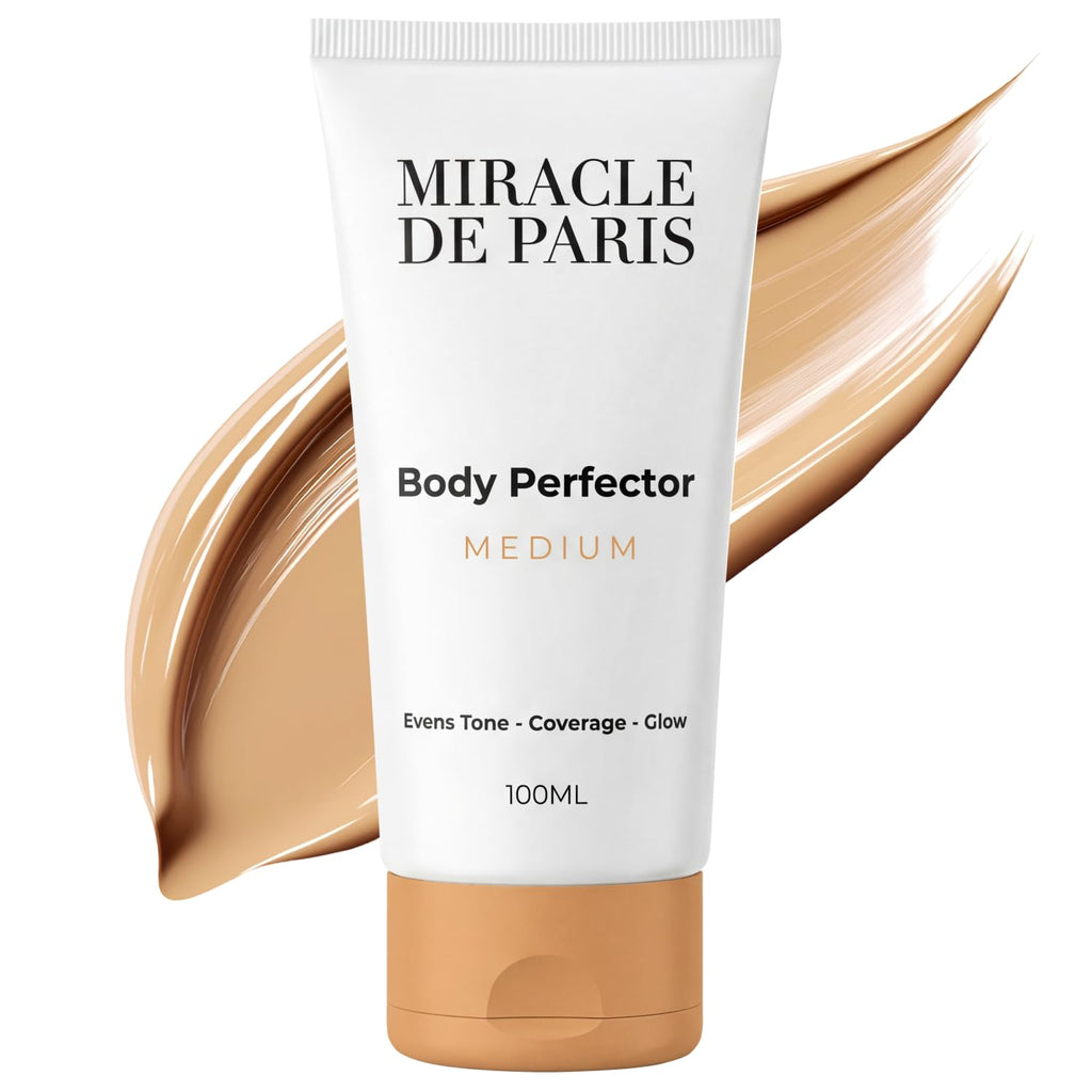 Body Coverage Perfector – Tattoo Cover Up Makeup Waterproof, Body Foundation & Leg Makeup, Transfer-Resistant Body Concealer for Legs, Scars & Uneven Skin Tone, 3.38 fl oz, Medium