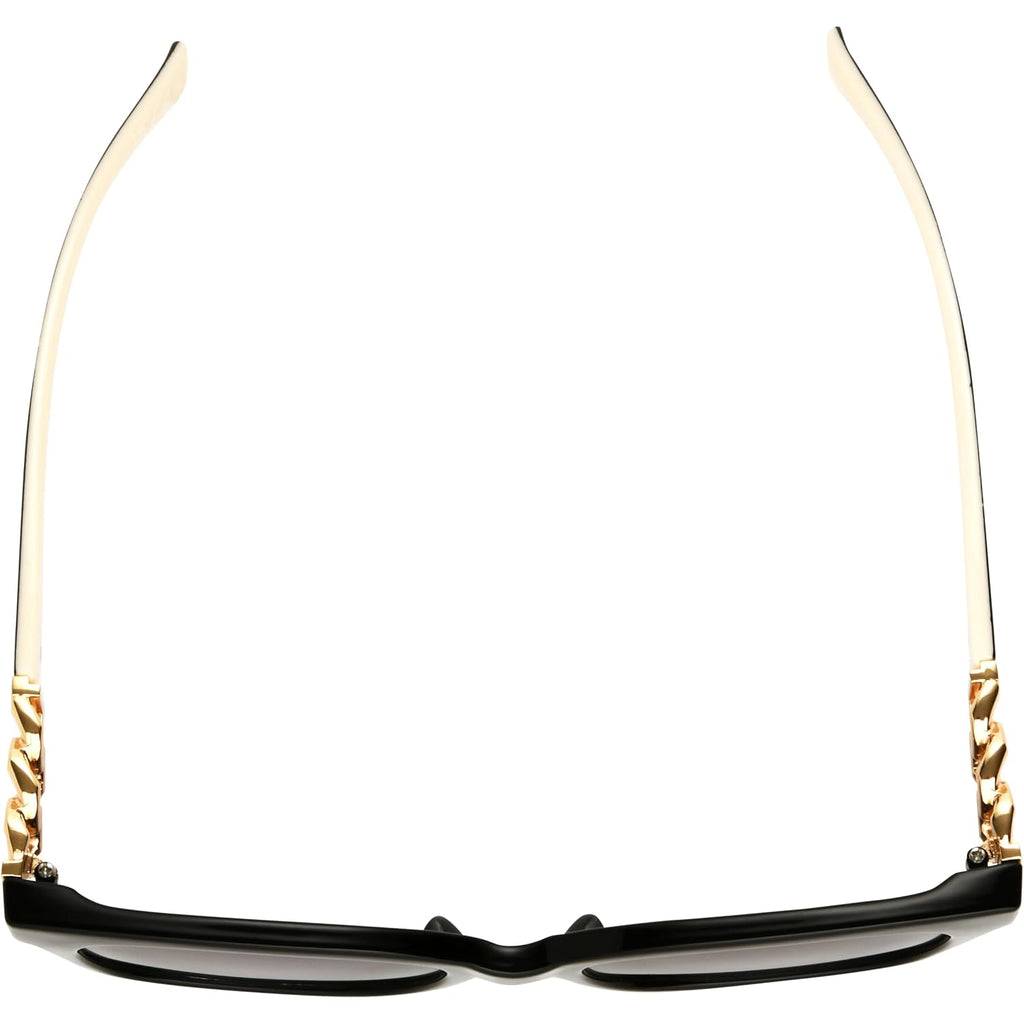 Nine West Women's Katia Sunglasses Square, Black, 55mm Black