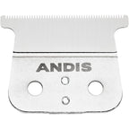 Andis T-Blade Replacement For T-Outliner, Gto, Go, And Sls Trimmers - Close Cutting, Zero Gapped, Silver