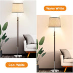 Drum Lampshades Set Of 2, Fabric Lampshades For Table & Floor Lamps, Medium Size 13" Top X 11" Bottom X 10" High, Natural Linen Hand Crafted, Lamp Shade Harp Holder Included