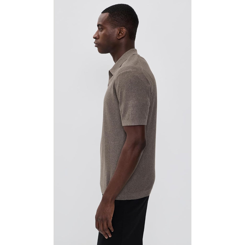 Theory Men'S Brenan Johnny Collar Polo In Fine Bilen