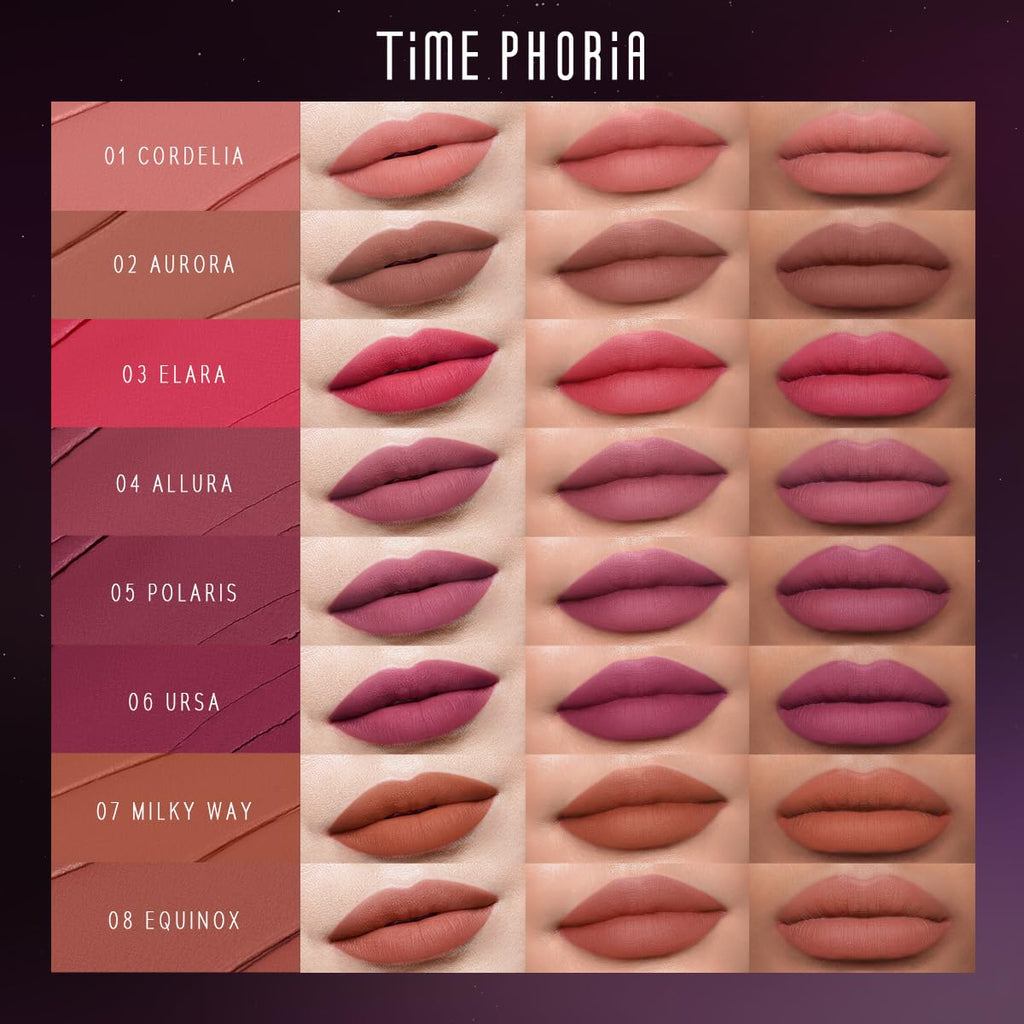 Nebula Velvet Lip Cream, 09 Helion Deep Berry Red Color, Velvet Matte Finish, Lightweight Non-Drying Soft Cream Texture, Blurs Lip Lines, High Pigment Transfer-Proof Long-Lasting Lip Tint