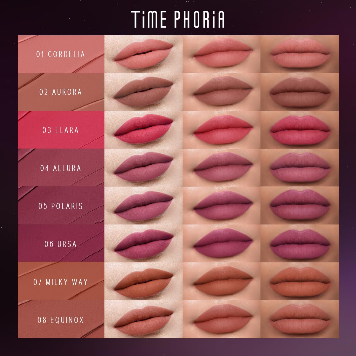 Nebula Velvet Lip Cream, 09 Helion Deep Berry Red Color, Velvet Matte Finish, Lightweight Non-Drying Soft Cream Texture, Blurs Lip Lines, High Pigment Transfer-Proof Long-Lasting Lip Tint