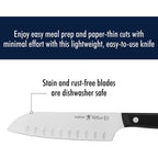 Henckels Solution 2-Pc Santoku Knife Set, Razor-Sharp, German Engineered | Informed By 100+ Years Of Mastery. Dishwasher Safe, Ideal For Everyday Cooking. Comes With 5" & 7" Santoku Knife Blade