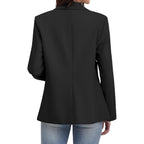 Elleven Women'S Blazer Business Casual Lightweight Suit - Long Sleeve Slim Fit Work Office Jacket With Pockets