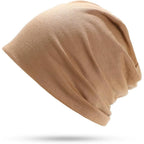 9 Pieces Solid Women Chemo Hat Stretchy Turban Beanie,Pre Tied Chemo Head Scarf Beanie Skull Cover Cap for Women Hair Loss Multi-12pcs-c