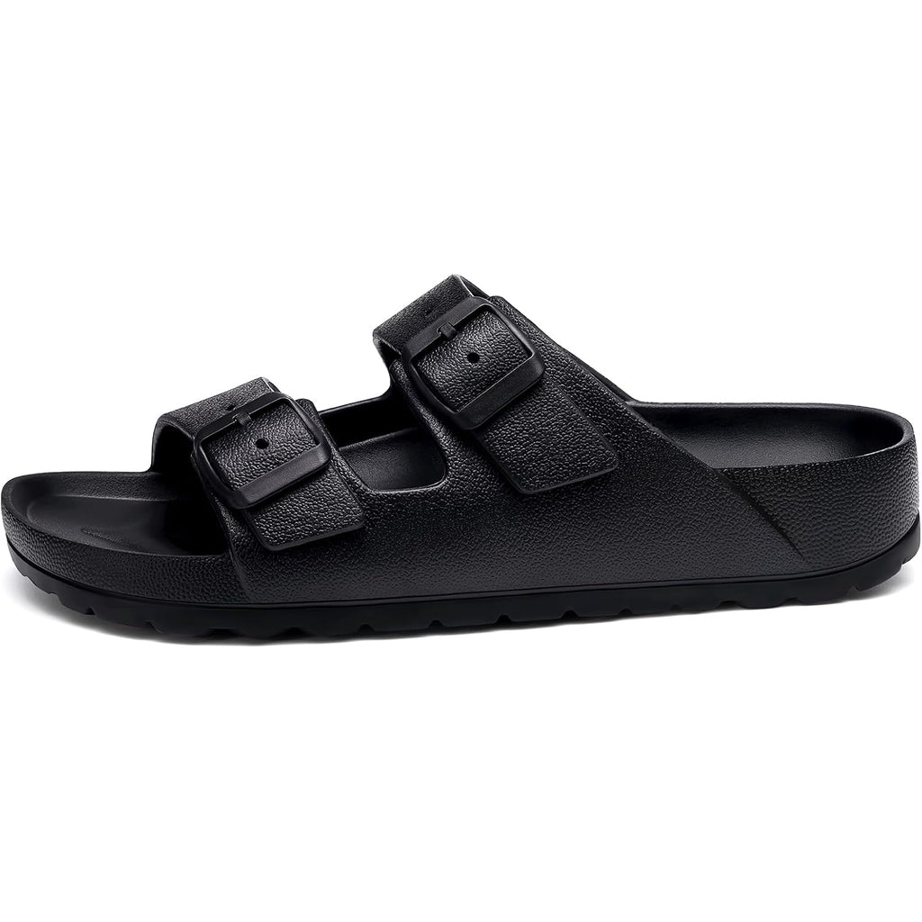 Kidmi Medium Arch Support Eva Beach Sandals For Women | Women'S Adjustable Buckle Straps Waterproof Pool Sandals, Comfortable Slip On Summer Slides For Home And Casual Walks