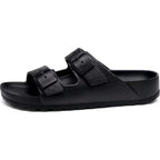 Kidmi Medium Arch Support Eva Beach Sandals For Women | Women'S Adjustable Buckle Straps Waterproof Pool Sandals, Comfortable Slip On Summer Slides For Home And Casual Walks