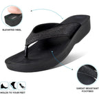 Aerothotic Comfy Arch Support Flip Flops For Women Orthopedic Slip On Sandals