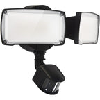 Ume 19W Led Flood Light Motion Sensor Outdoor, 2 Adjustable Head, 2000Lm, 5000K, Ip65 Waterproof, Dusk To Dawn Security Light With Photocell For Exterior,Outside,Garage,House(Black)