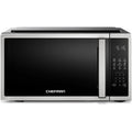 Chefman Compact Countertop Microwave Oven 0.7 Cu. Ft., 700W with 10 Power Levels, 3 Cooking Presets with One-Touch Express Cook, 2 Defrost Settings, Child Safety Lock, & Mute Button – Stainless Steel