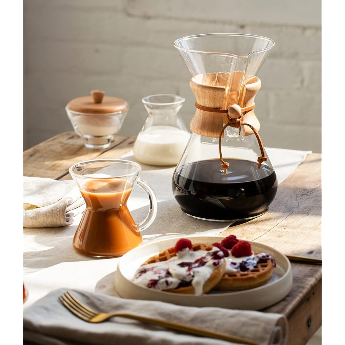 Chemex Pour-Over Glass Coffeemaker - Classic Series - 8-Cup - Exclusive Packaging