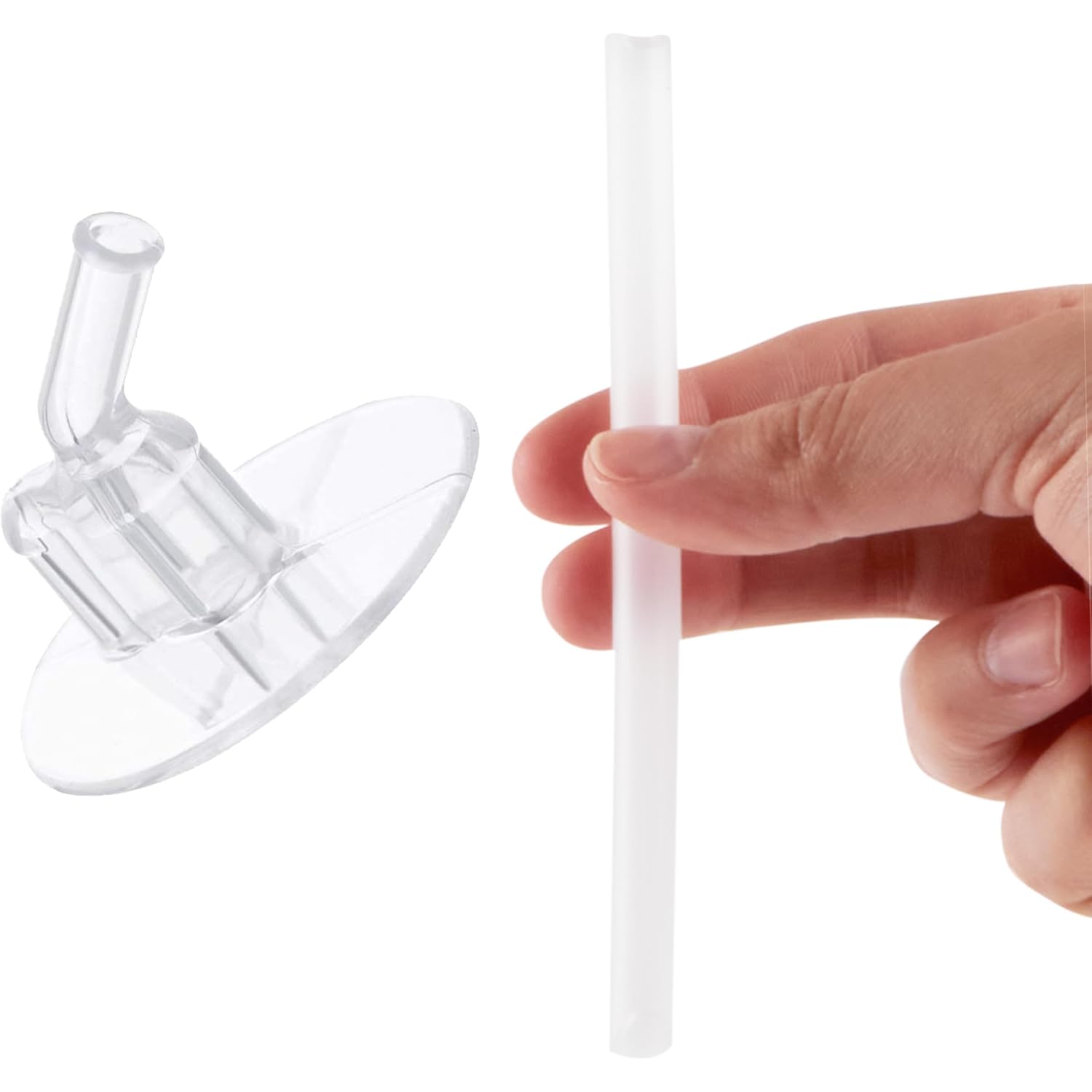 Thermos Replacement Straws For 12 Ounce Funtainer Bottle, Clear, 2 Count