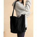 Iioscre Corduroy Tote Bag For Women,Hobo Handbags With Zipper,Large Capacity Casual Shoulder Handbags With Inner Pockets