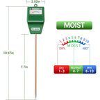 Dr.Meter Soil Moisture Meter, Plant Water Meter For Garden Lawn Farm Indoor & Outdoor Use, Soil Tester Hygrometer Sensor For House Plants, Gardening Gifts, No Battery Needed