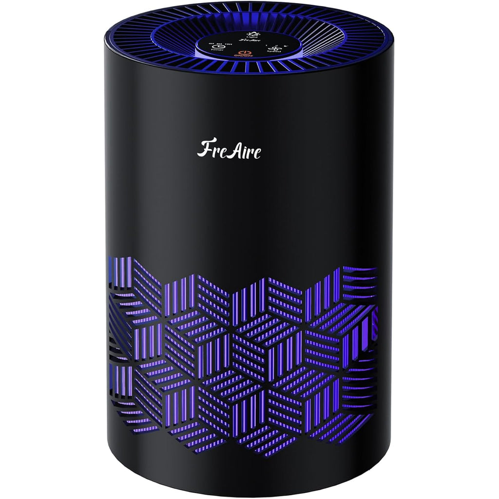 Freaire Air Purifiers For Bedroom Up To 1086 Ft², Air Purifiers For Home With Lights, Hepa Air Purifier Removes Dust Smoke Pollen Dander Smell, For Home/Pets/Bedroom