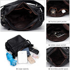 Artwell Fashion Crossbody Bag For Women Shoulder Bag Soft Pu Leather Handbags Purses Multi Pocket Hobo Tote Bag