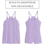 Anrabess Women Athletic Dress Summer Tennis Workout Active Sports Mini Romper Dress Built In Shorts Travel Vacation Clothes