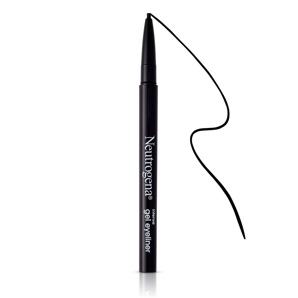 Neutrogena Intense Gel Eyeliner, Eye Makeup With Antioxidant Vitamin E, Bold Precision Eyeliner, Smudge- And Water-Resistant, Jet Black, 0.004 Oz