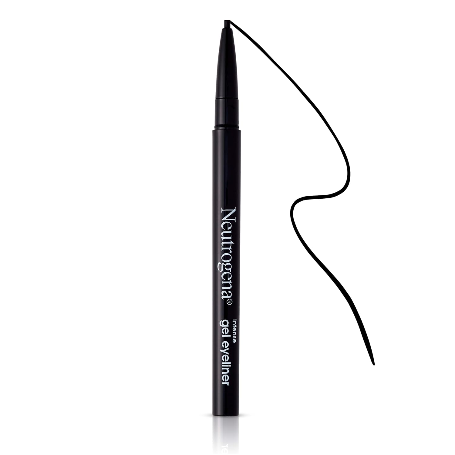 Neutrogena Intense Gel Eyeliner, Eye Makeup With Antioxidant Vitamin E, Bold Precision Eyeliner, Smudge- And Water-Resistant, Jet Black, 0.004 Oz
