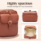Crossbody Leather Bag For Women Multi-Slot Multifunctional Large Capacity Bags Adjustable Shoulder Bags Handbag | Anti-Theft