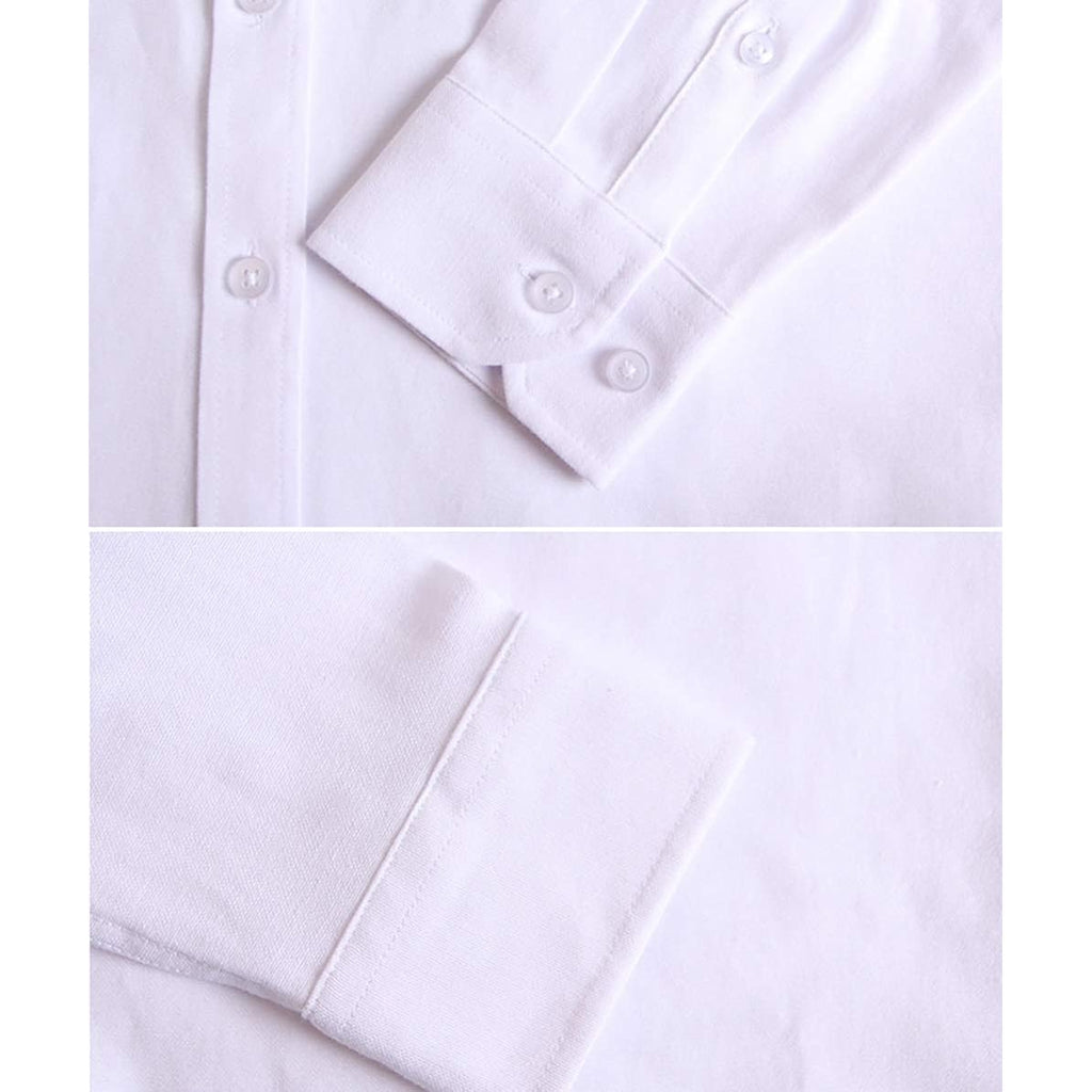 Button Down Shirt Women Long Sleeve Blouse Oxford Shirt Classic-Fit Cotton Tops Wrinkle Resistant (2Xs-3Xl)