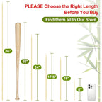 Bamboo Smores Sticks (50 Pcs), 17.5" Marshmallow Roasting Sticks For Fire Pit, 5Mm Heavy Duty Wooden Skewers For Smore Hot Dog Barbecue Thick Sticks For Campfire Grilling Camping Bonfire