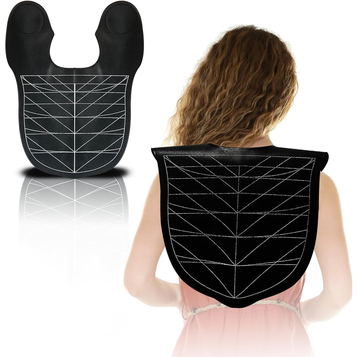 Silicone Hair Cutting Guide Shawl,Shoulder Silicone Mat For Hair Tools,Waterproof Silicone Hair Cut Cape For Professional Hair Stylists And Beginners,Large Haircutting Pads For Home And Salon Use