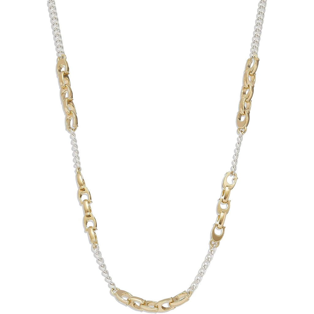 COACH Women's Signature Mixed Chain Necklace
