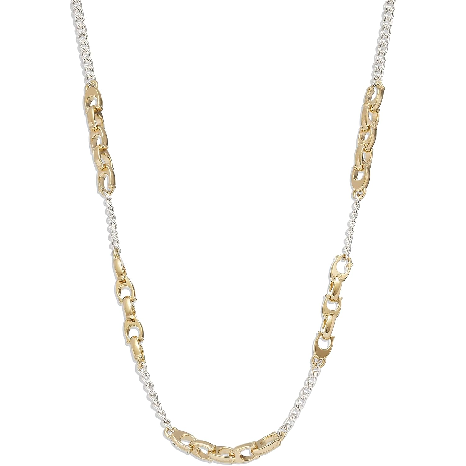 COACH Women's Signature Mixed Chain Necklace