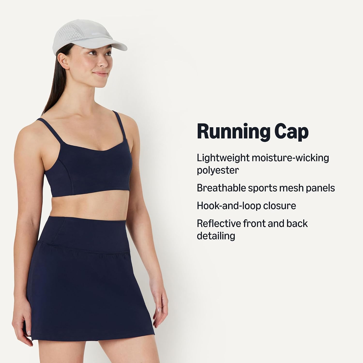 Amazon Essentials Women'S Adjustable Moisture-Wicking Sports Mesh Baseball Cap
