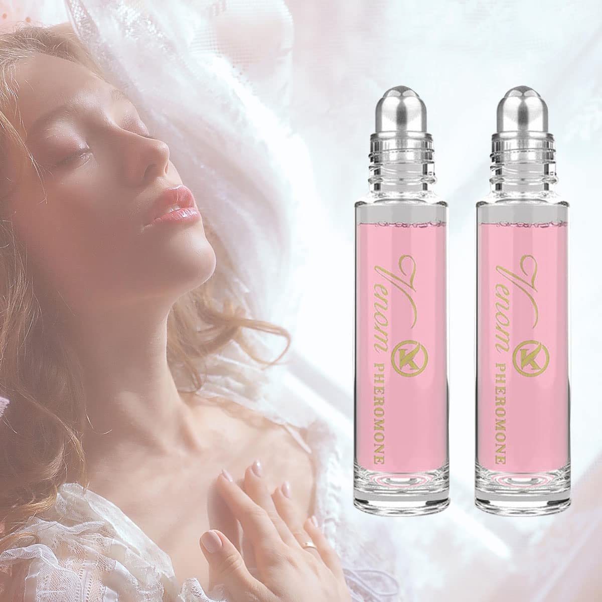 masatow Women Pheromone Perfume - Long-lasting and Addictive Personal Roll-on Pheromone Perfume Oil Fragrance - Cologne for Women to Attract Men