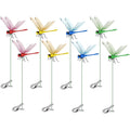 8 Pack Dragonfly Clips, 3D Simulation Fake Dragonflies Decoration For Garden Stakes, Yard Ornaments, Hat, Deer, Horse, Indoor And Outdoor