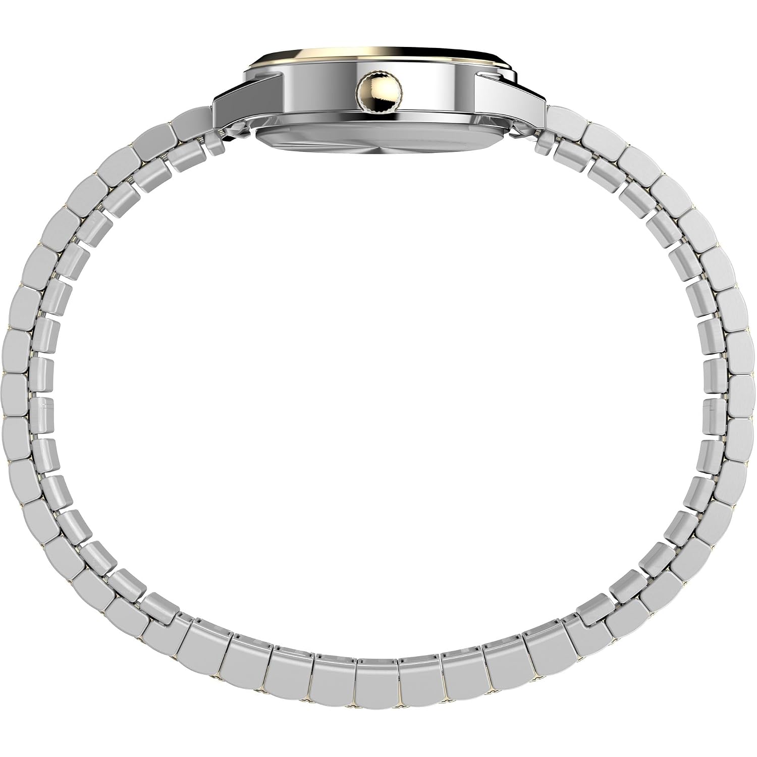 Timex Women'S Main Street 25Mm Watch - Silver-Tone Expansion Band Mother Of Pearl Dial Silver-Tone Case