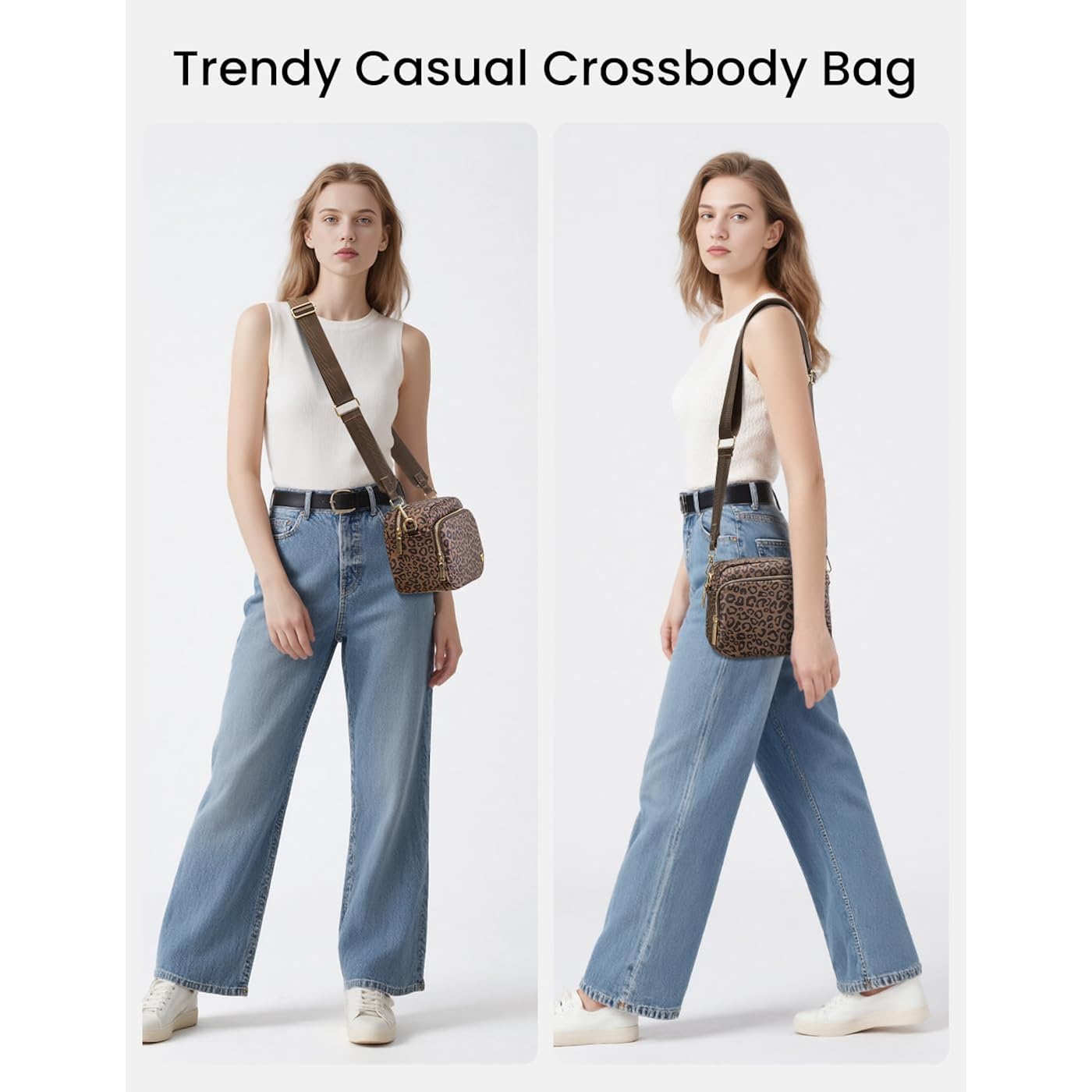 MEXS Small Crossbody Bags for Women, Mini Casual Cross Body Bag Travel Purse, Adjustable Strap Shoulder Handbags Wallet