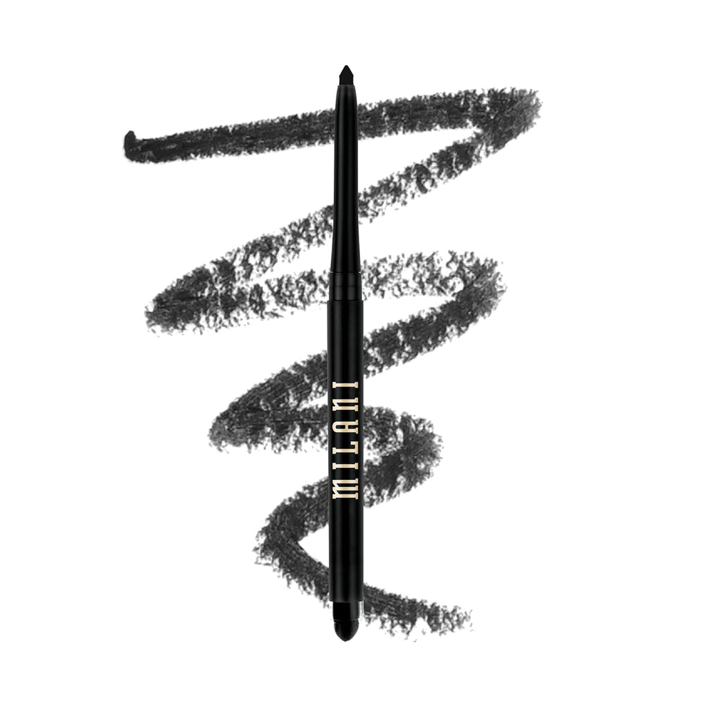 Milani Stay Put Eyeliner - After Dark (0.01 Ounce) Cruelty-Free Self-Sharpening Eye Pencil With Built-In Smudger - Line & Define Eyes With High Pigment Shades For Long-Lasting Wear