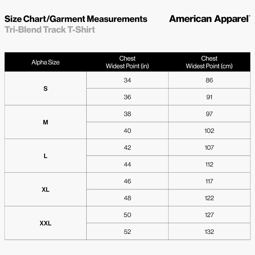 American Apparel Men'S Tri-Blend Track T-Shirt 2-Pack