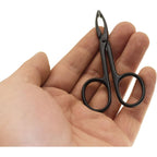 2 Pieces Tweezers Scissor Handle Straight Tip Scissor Shaped Eyebrows Tweezers for Hair Plucker Remover Facial Hair Eyebrows Care (Silver and Black)