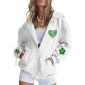 Domirica St Patricks Day Hoodie For Women Oversized Trendy Sweatshirt Pullover Pullover Long Sleeve Graphic Tops
