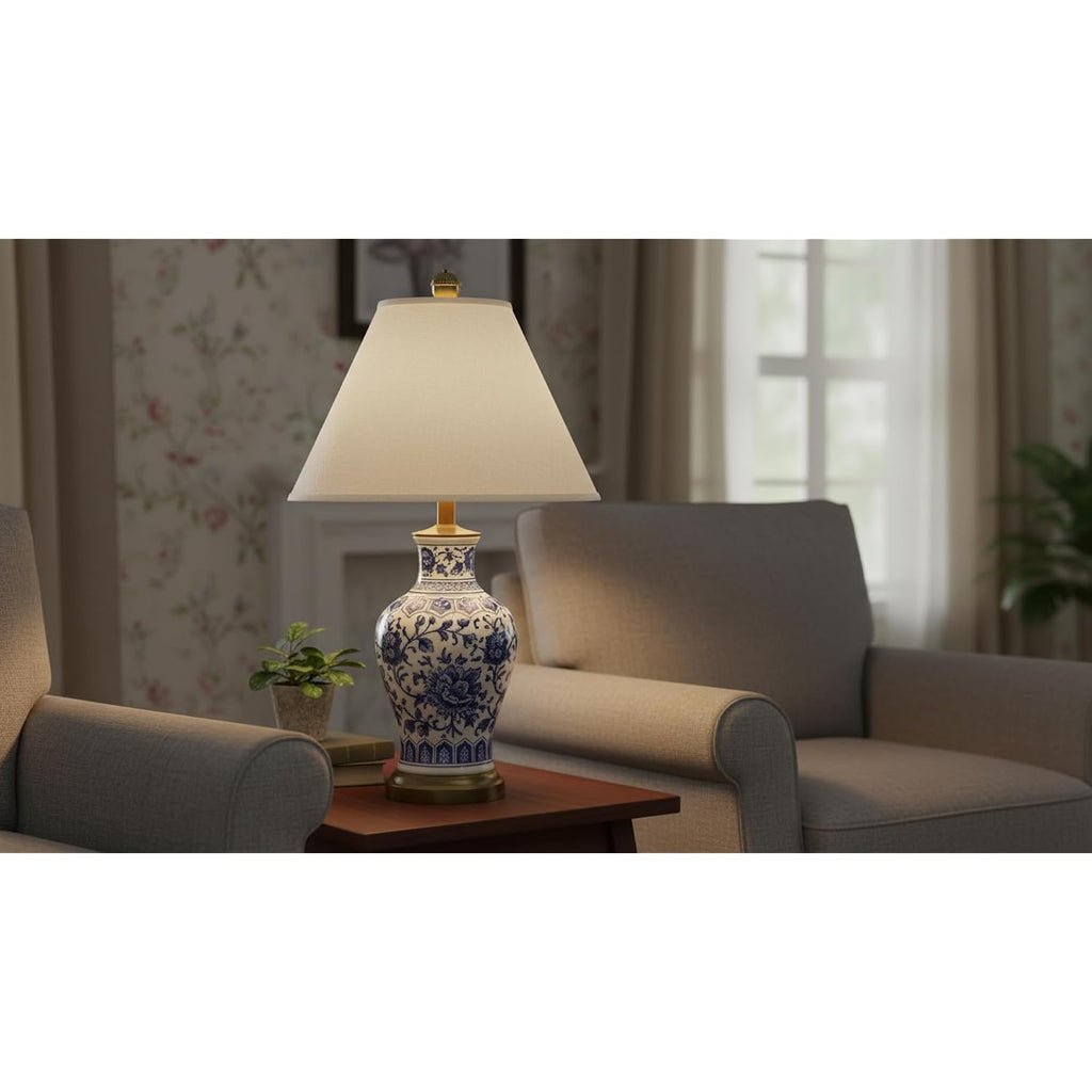 Aspen Creative Transitional Hardback Empire Shaped Spider Construction Lamp Shade, 18" Wide (7" X 18" X 12 1/2"), Off White