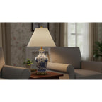 Aspen Creative Transitional Hardback Empire Shaped Spider Construction Lamp Shade, 18" Wide (7" X 18" X 12 1/2"), Off White
