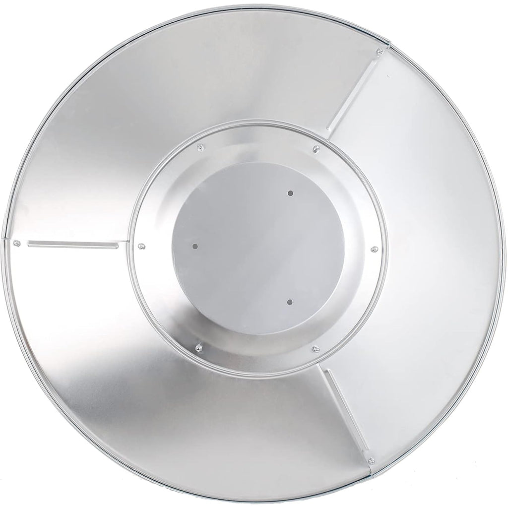 Patio Heater Reflector Shield, Aluminum Heat Reflector Shield Top For Propane Outdoor Heaters,Dome Replacement Parts(3-Hole Mount，33" Diameter Round)